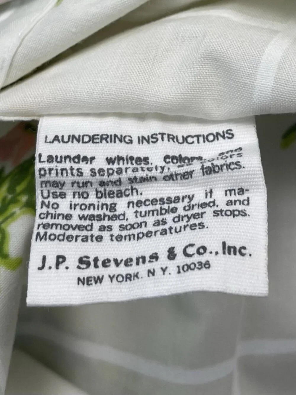 VTG UTICA Set 2 STANDARD No-Iron Percale Floral Bouquet PILLOWCASES EUC